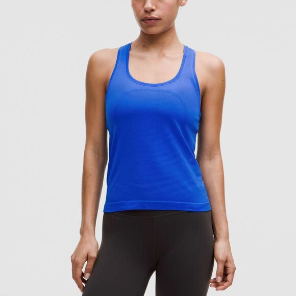 NWT Lululemon Swiftly Tech Racerback Tank 2.0 *Race, Sz 4, Cerulean Blue - Picture 1 of 9